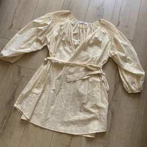 MARYSIA swim eyelet cream  cover up or dress